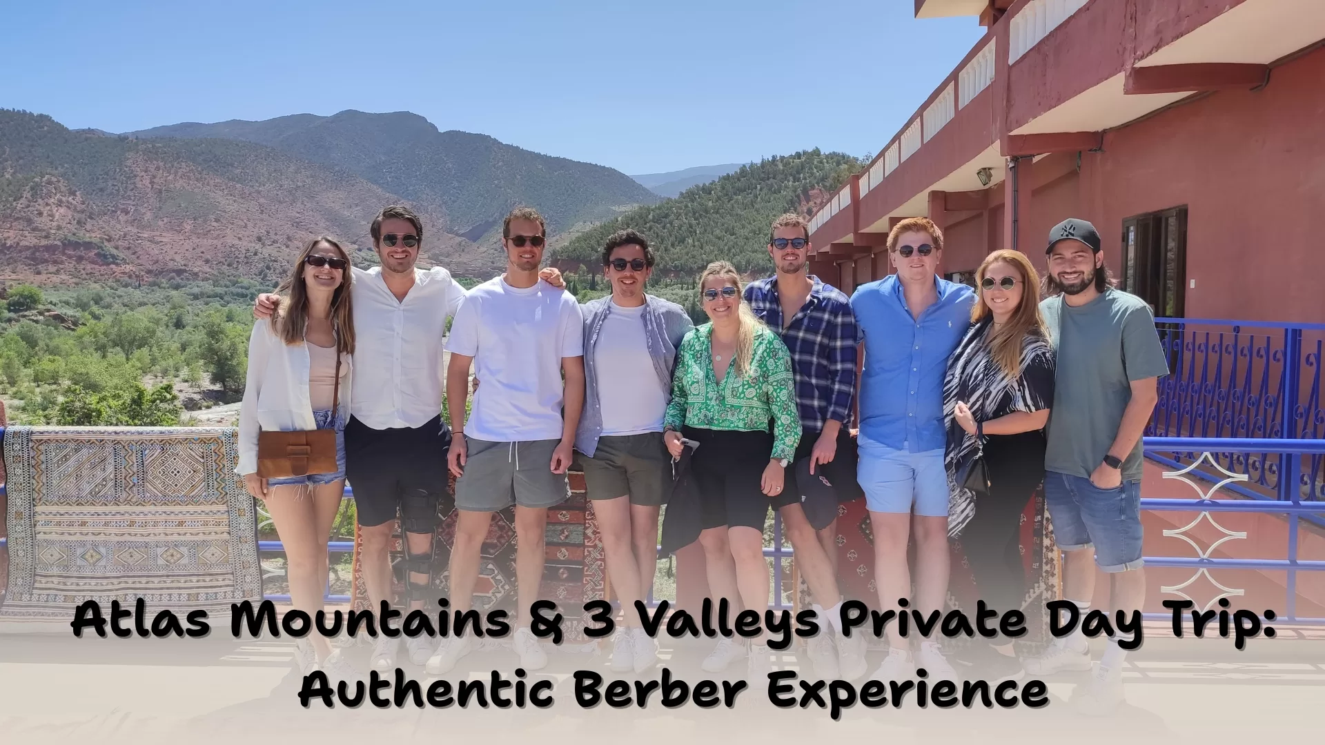 Traditional Berber village in Ourika Valley, Atlas Mountains